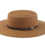 Western Style Gamblers Hat | The GAMBLER DELUXE | Custom Handmade Hats Agnoulita Hats 2 | Burnt Orange, Rabbit fur felt, Telescope, Western Style