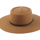 Western Style Gamblers Hat | The GAMBLER DELUXE | Custom Handmade Hats Agnoulita Hats 6 | Burnt Orange, Rabbit fur felt, Telescope, Western Style