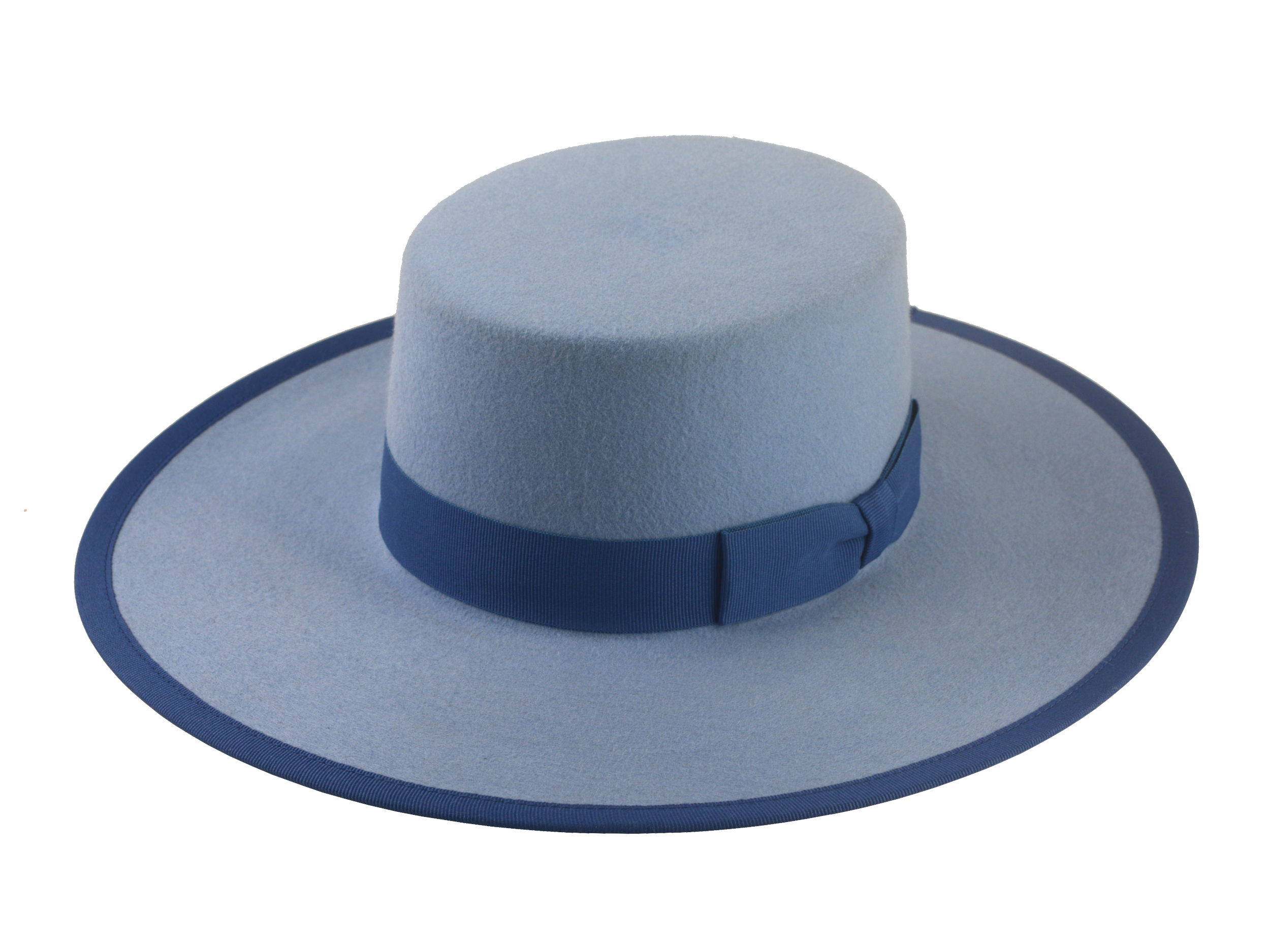 Fur Felt Bolero Hat | The GAUCHO | Custom Handmade Hats Agnoulita Hats 1 | Blue, Light Blue, Rabbit fur felt, Western Style