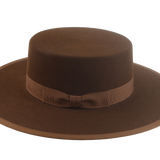 Fur Felt Bolero Hat | The GAUCHO | Custom Handmade Hats Agnoulita Hats 2 | Brown, Rabbit fur felt, Umber Brown, Western Style