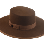 Fur Felt Bolero Hat | The GAUCHO | Custom Handmade Hats Agnoulita Hats 3 | Brown, Rabbit fur felt, Umber Brown, Western Style