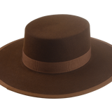 Fur Felt Bolero Hat | The GAUCHO | Custom Handmade Hats Agnoulita Hats 4 | Brown, Rabbit fur felt, Umber Brown, Western Style