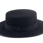 Fur Felt Boater Hat | The GRANDEE | Custom Handmade Hats Agnoulita Hats 2 | Black, Rabbit fur felt, Western Style