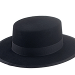 Fur Felt Boater Hat | The GRANDEE | Custom Handmade Hats Agnoulita Hats 4 | Black, Rabbit fur felt, Western Style