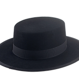 Fur Felt Boater Hat | The GRANDEE | Custom Handmade Hats Agnoulita Hats 4 | Black, Rabbit fur felt, Western Style