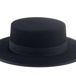 Fur Felt Boater Hat | The GRANDEE | Custom Handmade Hats Agnoulita Hats 5 | Black, Rabbit fur felt, Western Style