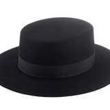  Western Style Boater Hat | The HAWK | Custom Handmade Hats Agnoulita Hats 4 | Black, Rabbit fur felt, Western Style
