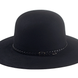 The INDIAN | Agnoulita Custom Handmade Hats Agnoulita Hats 2 | Black, Open Crown, Rabbit fur felt