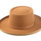 The ITHACA | Agnoulita Custom Handmade Hats Agnoulita Hats 6 | Ginger Brown, Rabbit fur felt, Telescope, Western Style