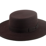 The JACOBY | Agnoulita Custom Handmade Hats Agnoulita Hats 1 | Chocolate Brown, Rabbit fur felt, Western Style