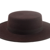 The JACOBY | Agnoulita Custom Handmade Hats Agnoulita Hats 2 | Chocolate Brown, Rabbit fur felt, Western Style