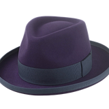 The LEONARDO | Agnoulita Custom Handmade Hats Agnoulita Hats 1 | Beaver fur felt, Custom Beaver Fedora, Plum, Teardrop