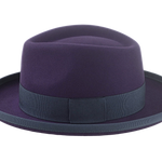 The LEONARDO | Agnoulita Custom Handmade Hats Agnoulita Hats 2 | Beaver fur felt, Custom Beaver Fedora, Plum, Teardrop