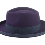 The LEONARDO | Agnoulita Custom Handmade Hats Agnoulita Hats 2 | Beaver fur felt, Custom Beaver Fedora, Plum, Teardrop