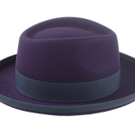 The LEONARDO | Agnoulita Custom Handmade Hats Agnoulita Hats 5 | Beaver fur felt, Custom Beaver Fedora, Plum, Teardrop