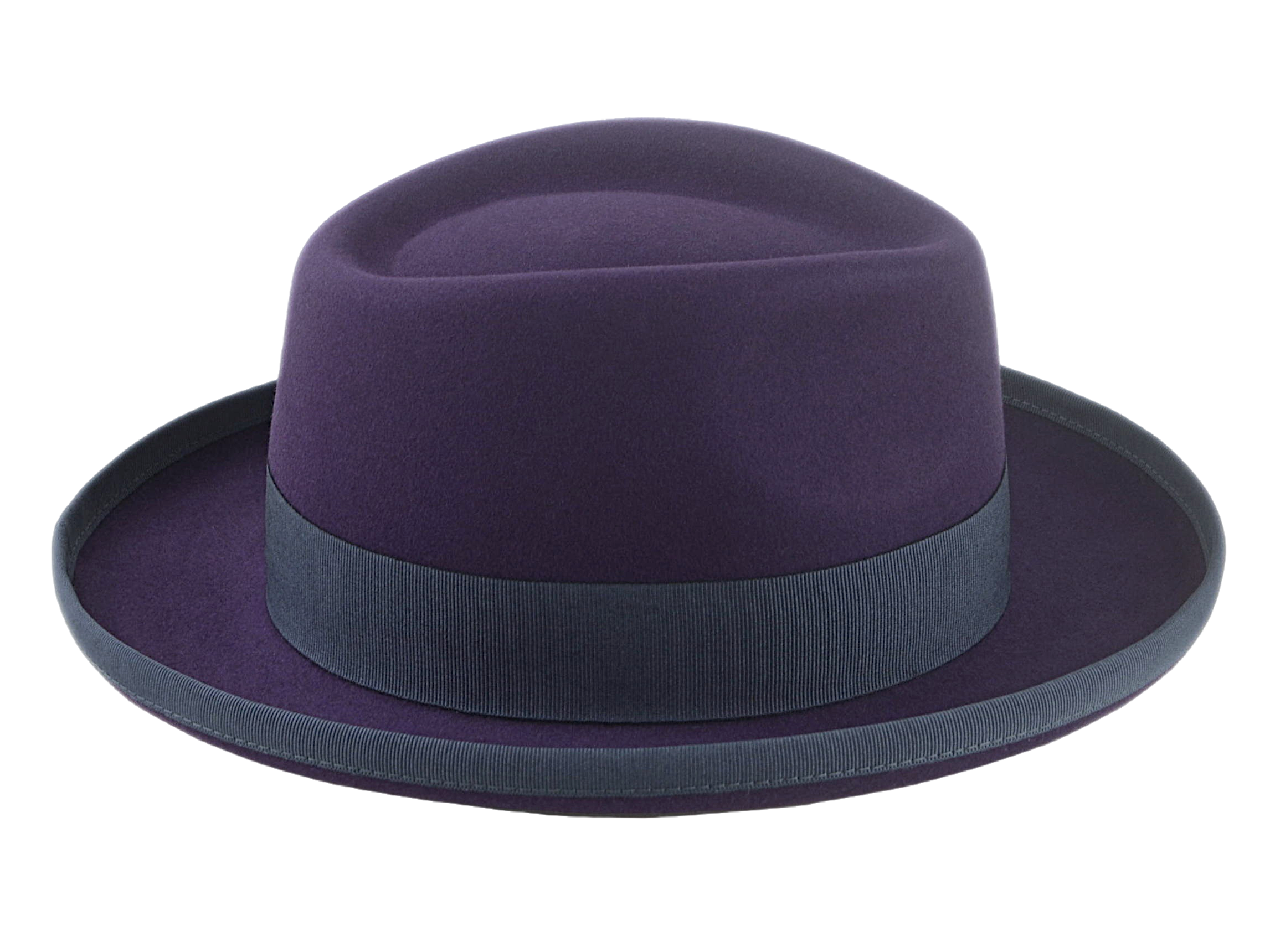 The LEONARDO | Agnoulita Custom Handmade Hats Agnoulita Hats 5 | Beaver fur felt, Custom Beaver Fedora, Plum, Teardrop