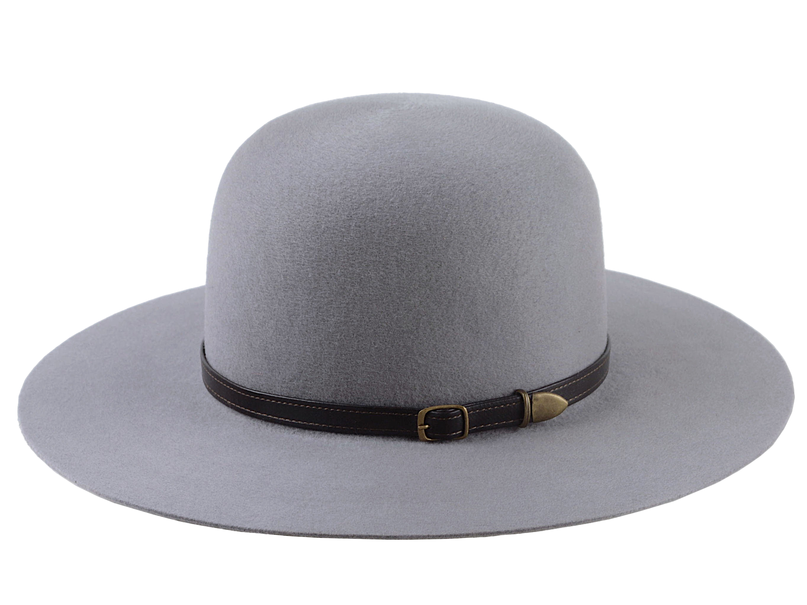 The LIVAJA | Agnoulita Custom Handmade Hats Agnoulita Hats 2 | Pewter Grey, Round Crown, Western Style