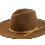 The LONGSWORD | Agnoulita Custom Handmade Hats Agnoulita Hats 1 | Brown, Center-dent, Rabbit fur felt, Wide Brim Fedora
