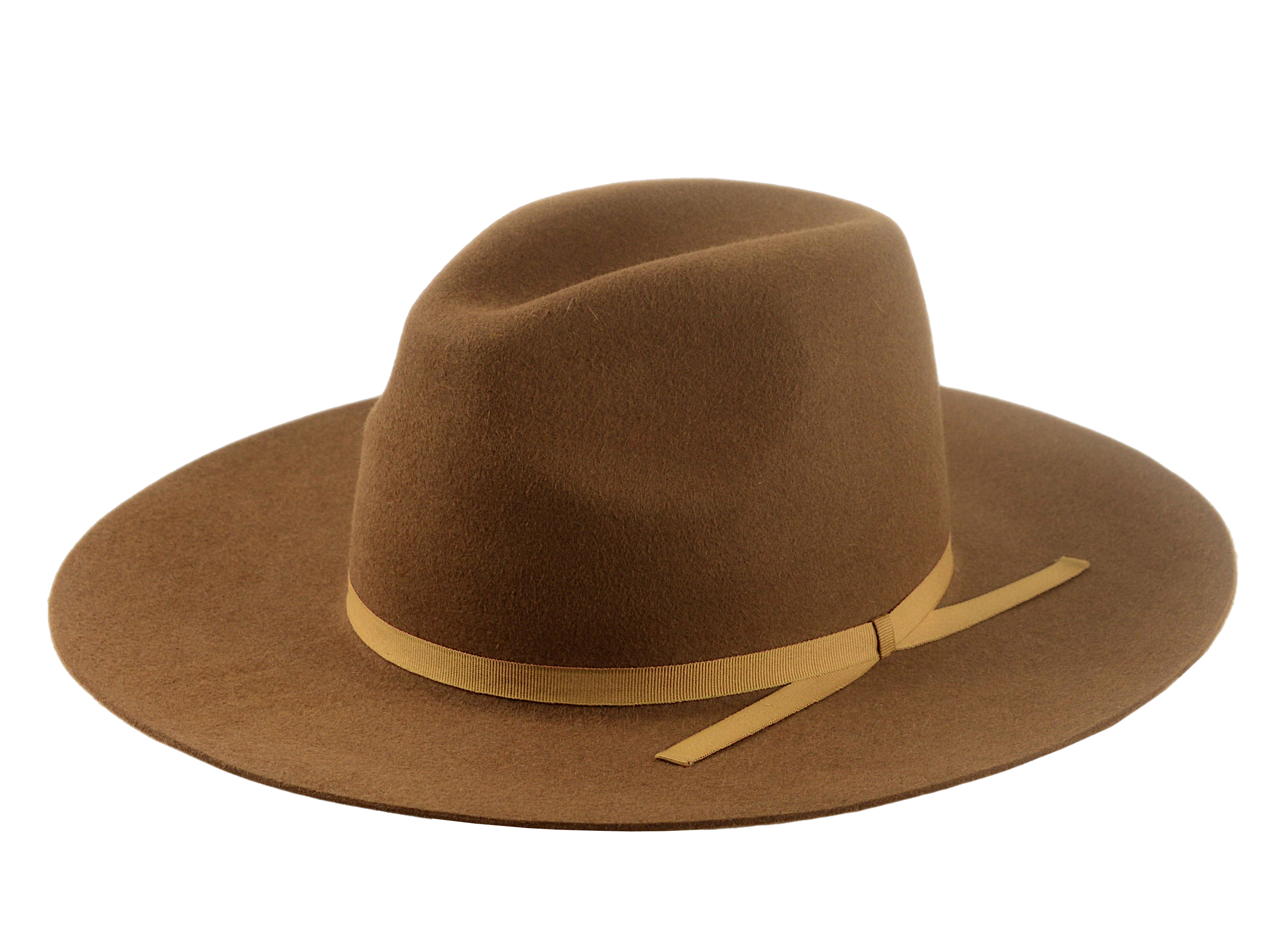 The LONGSWORD | Agnoulita Custom Handmade Hats Agnoulita Hats 1 | Brown, Center-dent, Rabbit fur felt, Wide Brim Fedora