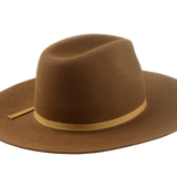The LONGSWORD | Agnoulita Custom Handmade Hats Agnoulita Hats 4 | Brown, Center-dent, Rabbit fur felt, Wide Brim Fedora