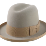 The MAGE | Agnoulita Custom Handmade Hats Agnoulita Hats 1 | Beige, Homburg Fedora, Rabbit fur felt, Single-crease