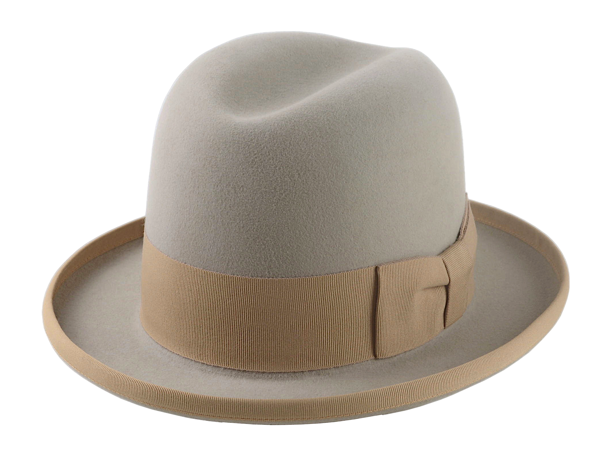 The MAGE | Agnoulita Custom Handmade Hats Agnoulita Hats 1 | Beige, Homburg Fedora, Rabbit fur felt, Single-crease