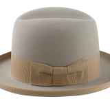 The MAGE | Agnoulita Custom Handmade Hats Agnoulita Hats 2 | Beige, Homburg Fedora, Rabbit fur felt, Single-crease