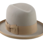 The MAGE | Agnoulita Custom Handmade Hats Agnoulita Hats 3 | Beige, Homburg Fedora, Rabbit fur felt, Single-crease