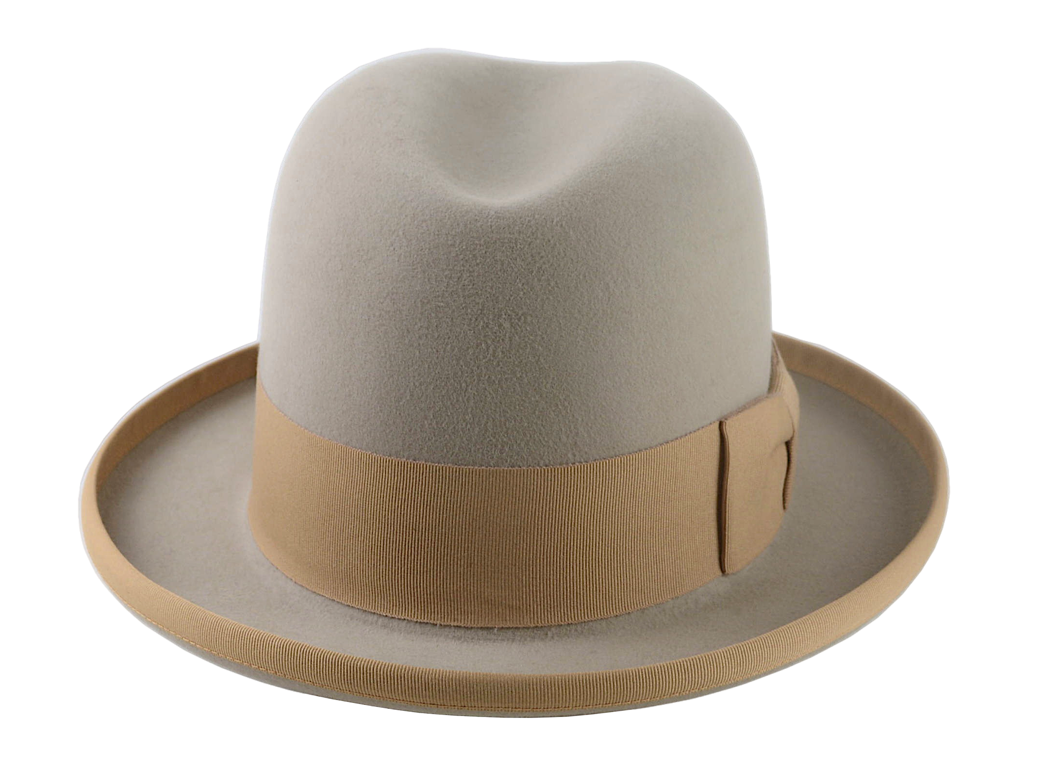 The MAGE | Agnoulita Custom Handmade Hats Agnoulita Hats 6 | Beige, Homburg Fedora, Rabbit fur felt, Single-crease