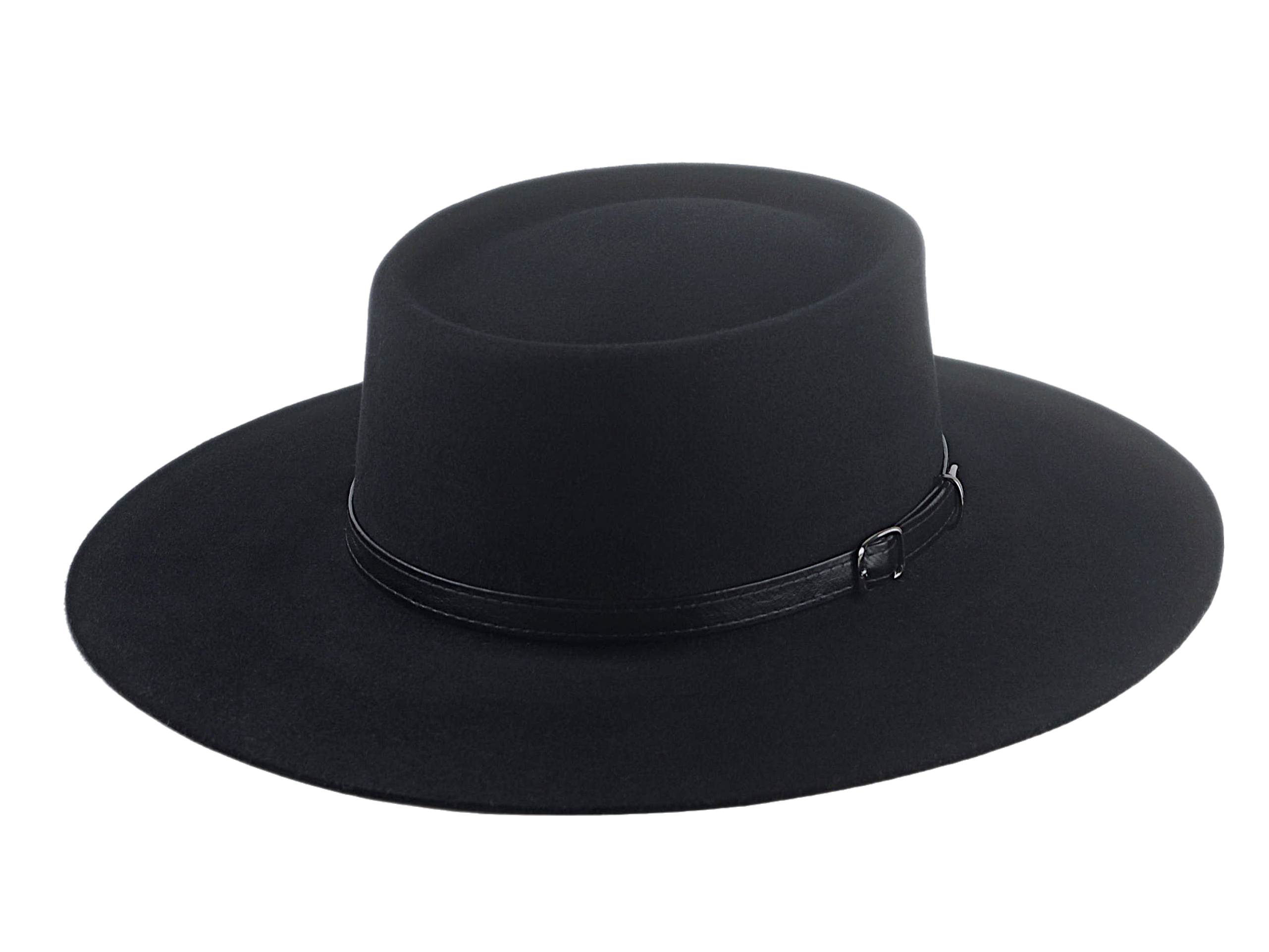 The MOJAVE | Agnoulita Custom Handmade Hats Agnoulita Hats 1 | Black, Rabbit fur felt, Telescope, Western Style
