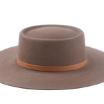 The MOJAVE | Custom Handmade Agnoulita Hats 5 | Desert Taupe, Rabbit fur felt, Telescope, Western Style