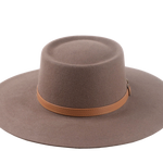 The MOJAVE | Custom Handmade Agnoulita Hats 6 | Desert Taupe, Rabbit fur felt, Telescope, Western Style