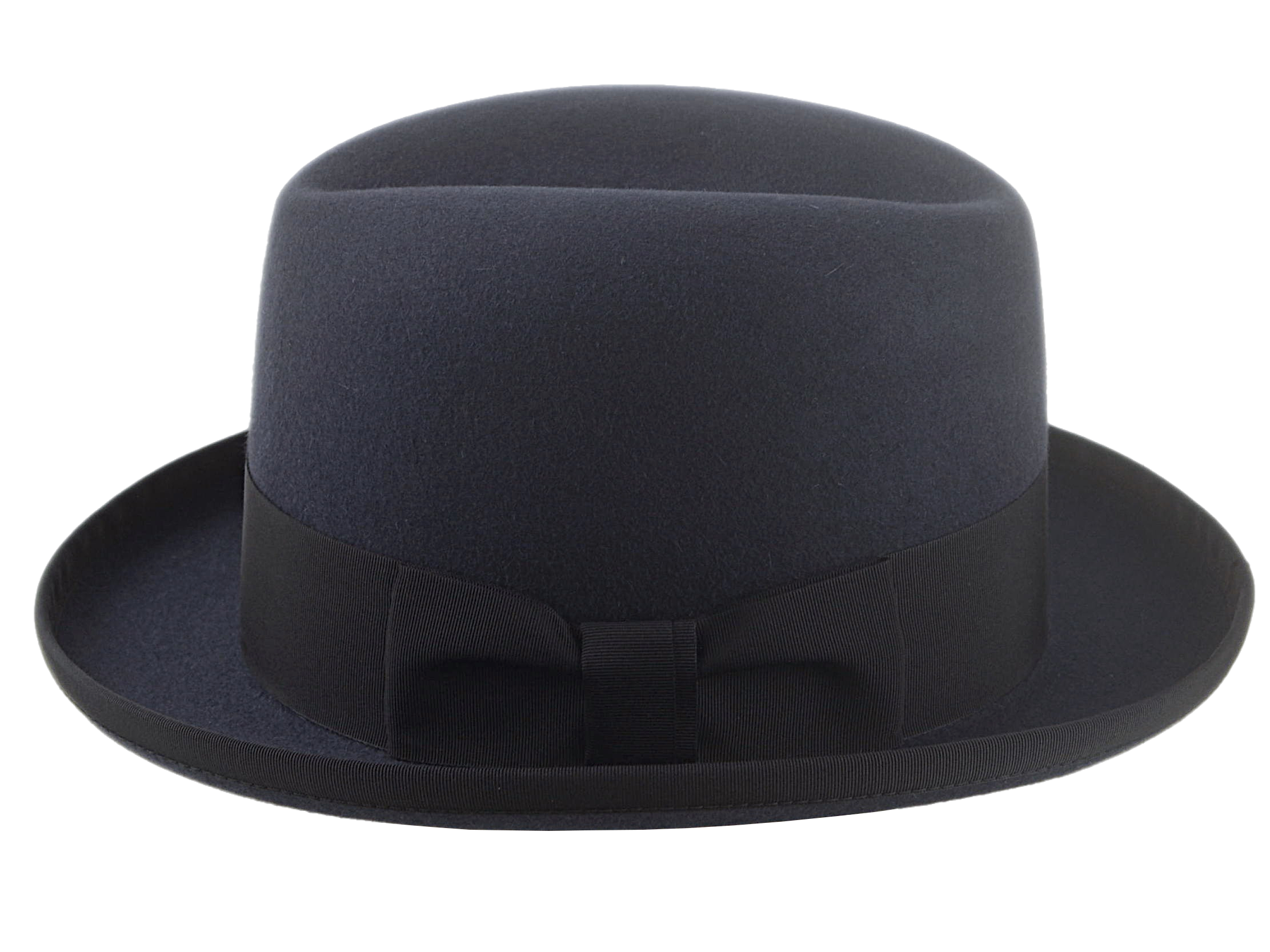 The MOSES | Agnoulita Custom Handmade Hats Agnoulita Hats 2 | Homburg Fedora, Rabbit fur felt, Single-crease, Slate Grey