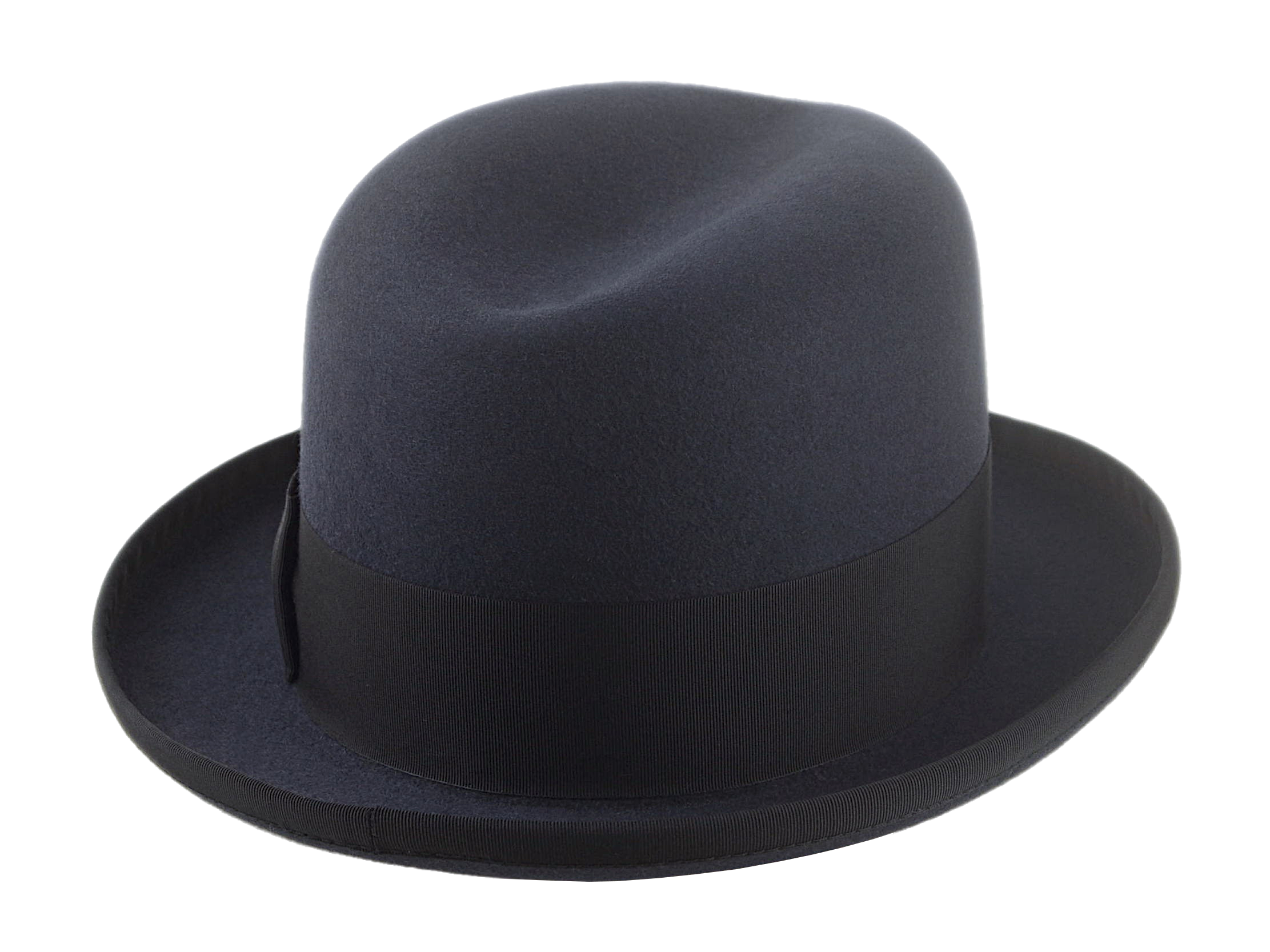 The MOSES | Agnoulita Custom Handmade Hats Agnoulita Hats 5 | Homburg Fedora, Rabbit fur felt, Single-crease, Slate Grey