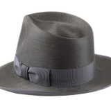 The OLIVER | Agnoulita Custom Handmade Hats Agnoulita Hats 3 | Hare Felt, Rabbit fur felt, Smoke Grey, Teardrop, Wide Brim Fedora