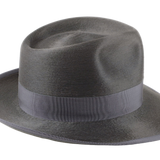 The OLIVER | Agnoulita Custom Handmade Hats Agnoulita Hats 5 | Hare Felt, Rabbit fur felt, Smoke Grey, Teardrop, Wide Brim Fedora