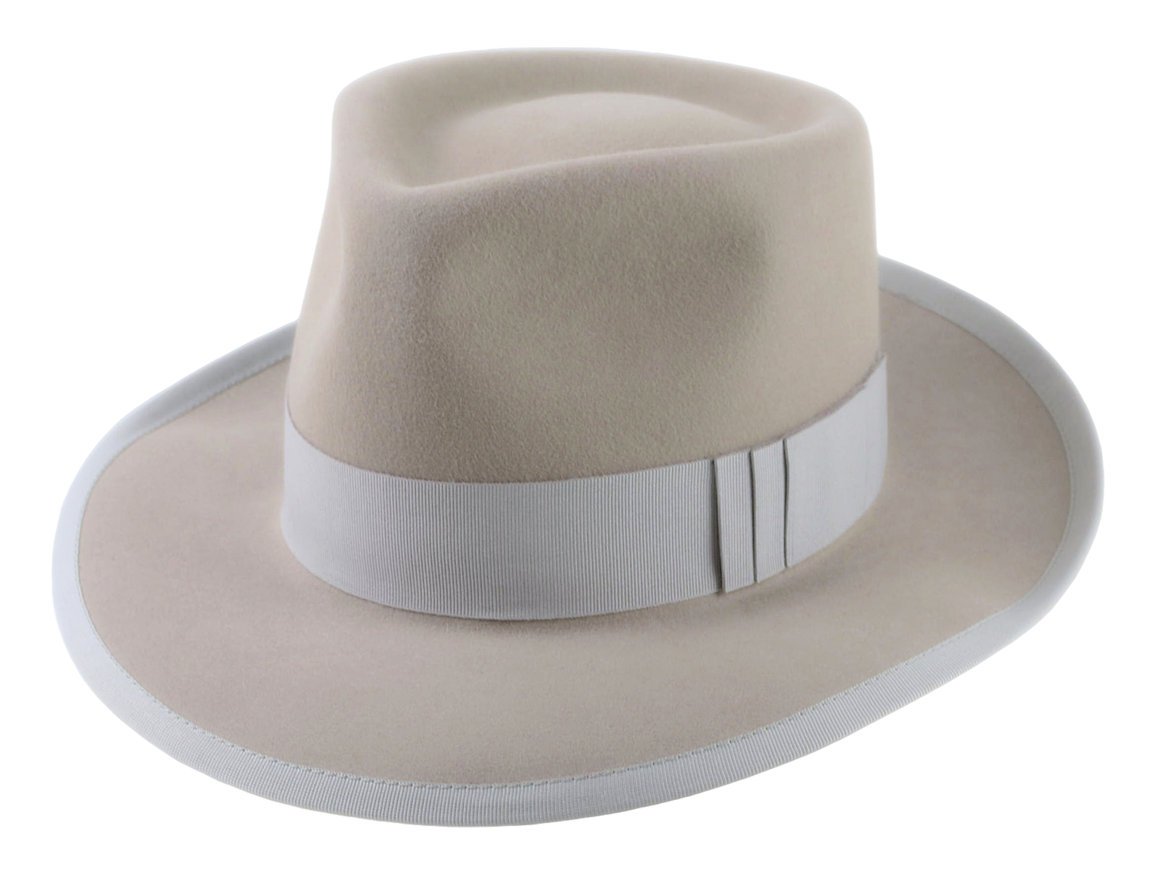 Pandamator - Custom Handmade Fedora | Agnoulita Hats Agnoulita Hats 1 | Beige, Men's Fedora, Rabbit fur felt, Teardrop