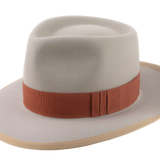 The PANDAMATOR | Agnoulita Custom Handmade Hats Agnoulita Hats 1 | Beige, Men's Fedora, Rabbit fur felt, Teardrop