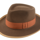 The Pandamator | Custom Handmade Fedora | Agnoulita Hats Agnoulita Hats 1 | Beige, Men's Fedora, Rabbit fur felt, Teardrop