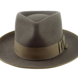 The PANDAMATOR DELUXE | Agnoulita Custom Handmade Hats Agnoulita Hats 6 | Beaver fur felt, Custom Beaver Fedora, Khaki Green, Teardrop