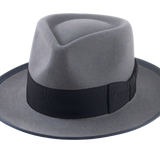 The PATRON | Agnoulita Custom Handmade Hats Agnoulita Hats 1 | Beaver fur felt, Custom Beaver Fedora, Pewter Grey, Teardrop