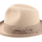 The PHAETON | Agnoulita Custom Handmade Hats Agnoulita Hats 2 | Camel, Center-dent, Homburg Fedora, Rabbit fur felt