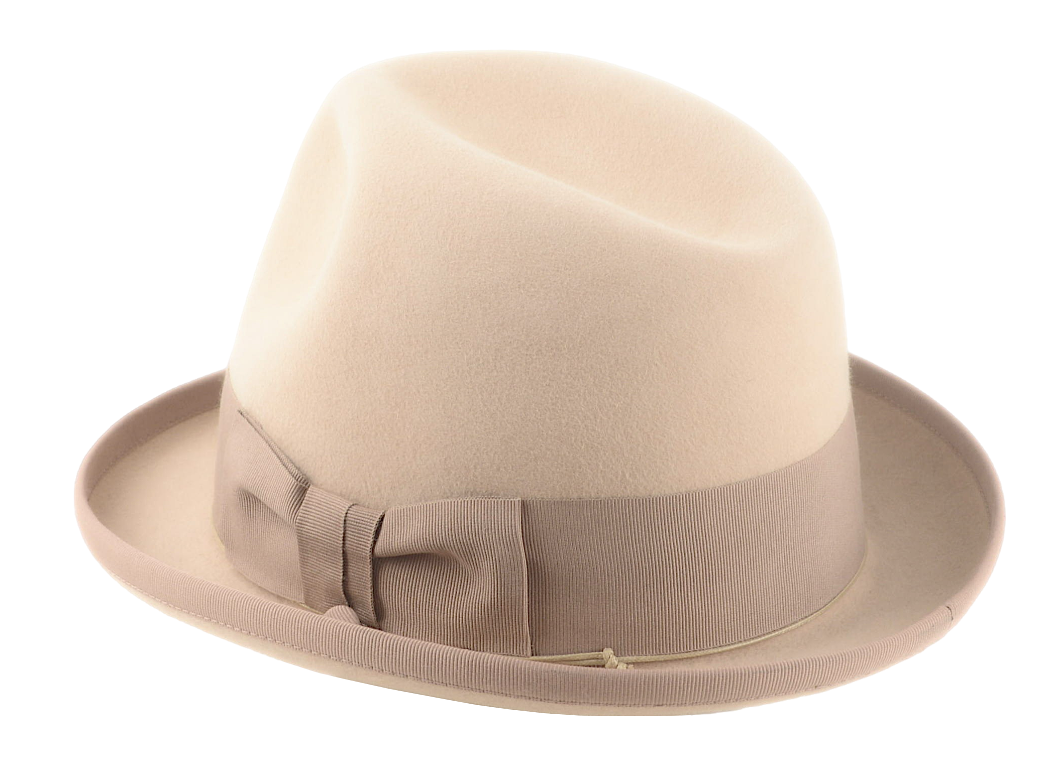 The PHAETON | Agnoulita Custom Handmade Hats Agnoulita Hats 3 | Camel, Center-dent, Homburg Fedora, Rabbit fur felt