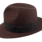 The PHARAOH | Agnoulita Custom Handmade Hats Agnoulita Hats 2 | Beaver fur felt, Custom Beaver Fedora, Explorer, Sable Brown
