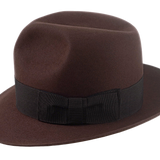 The PHARAOH | Agnoulita Custom Handmade Hats Agnoulita Hats 2 | Beaver fur felt, Custom Beaver Fedora, Explorer, Sable Brown