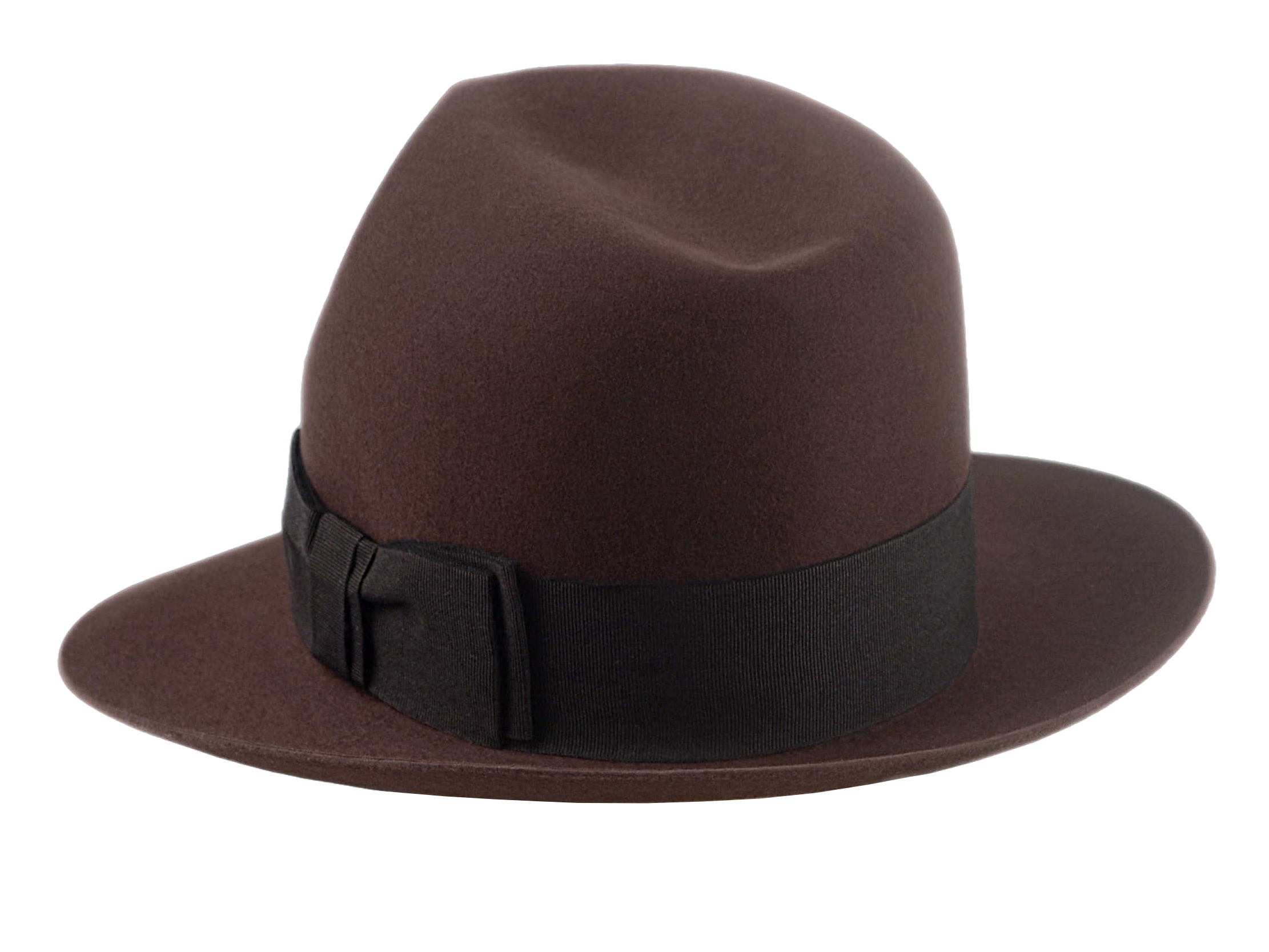The PHARAOH | Agnoulita Custom Handmade Hats Agnoulita Hats 3 | Beaver fur felt, Custom Beaver Fedora, Explorer, Sable Brown