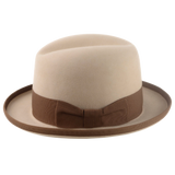 The PIGALLE | Agnoulita Custom Handmade Hats Agnoulita Hats 2 | Camel, Homburg Fedora, Rabbit fur felt, Single-crease