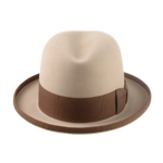 The PIGALLE | Agnoulita Custom Handmade Hats Agnoulita Hats 6 | Camel, Homburg Fedora, Rabbit fur felt, Single-crease