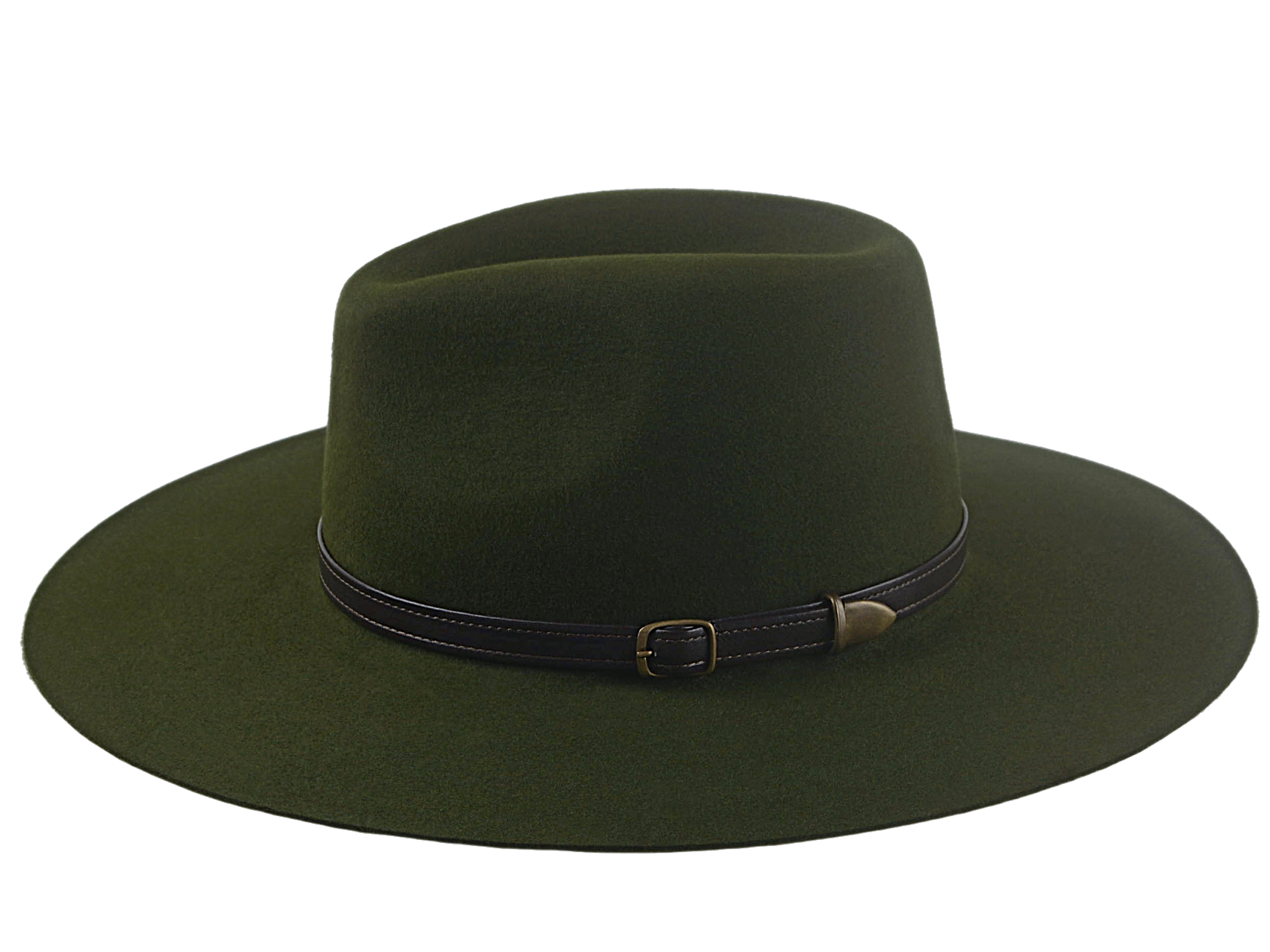 The PUNTER | Agnoulita Custom Handmade Hats Agnoulita Hats 2 | Center-dent, Outback, Rabbit fur felt