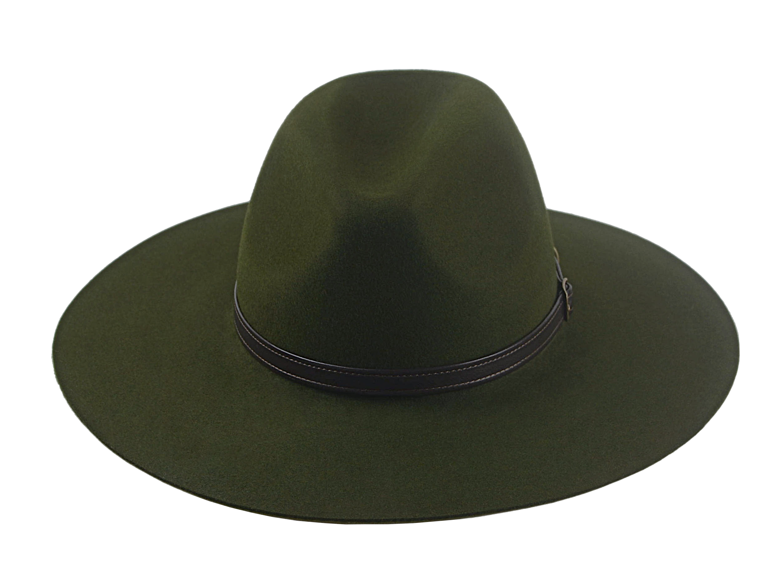 The PUNTER | Agnoulita Custom Handmade Hats Agnoulita Hats 6 | Center-dent, Outback, Rabbit fur felt